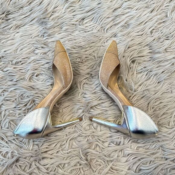 Ted Baker Metallic Gold and Silver Heels - Picture 2 of 10